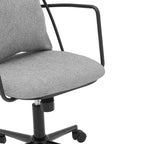 npd furniture and more Edison KD Fabric Office Chair, Gray
