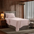 Nestl Twin Sheets Set- 3 Piece Twin Bed Sheets, Deep Pocket, Hotel Luxury, Extra Soft, Breathable And Cooling, Peach Beige Sheet
