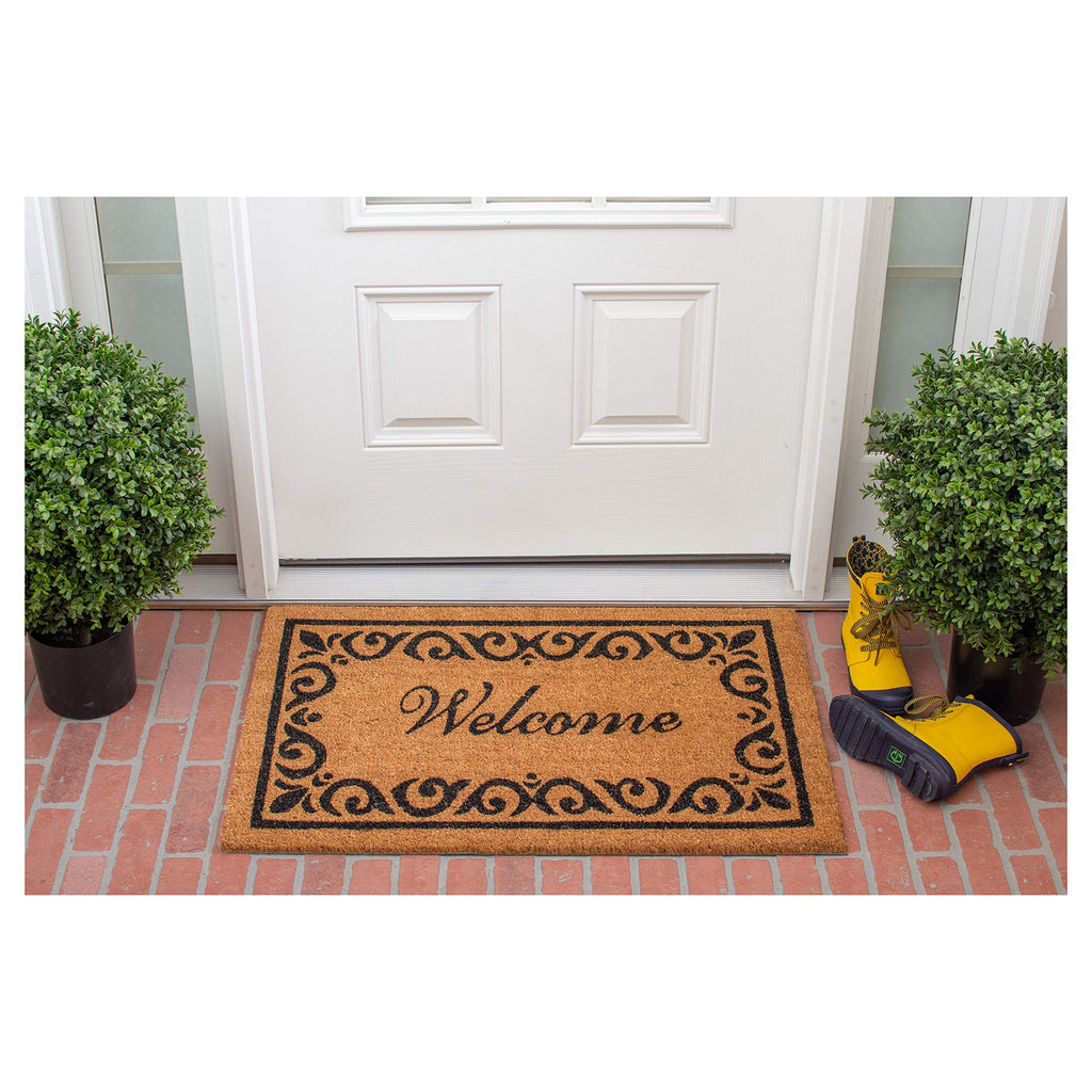 Calloway Mills 102242436 Breaux Welcome Doormat, 24' X 36', Natural/Black