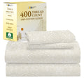 California Design Den Twin Sheet Set Paisley - 400 Thread Count 100% Cotton Sateen, Twin Size Sheets Set, Deep Pocket Sheets & P