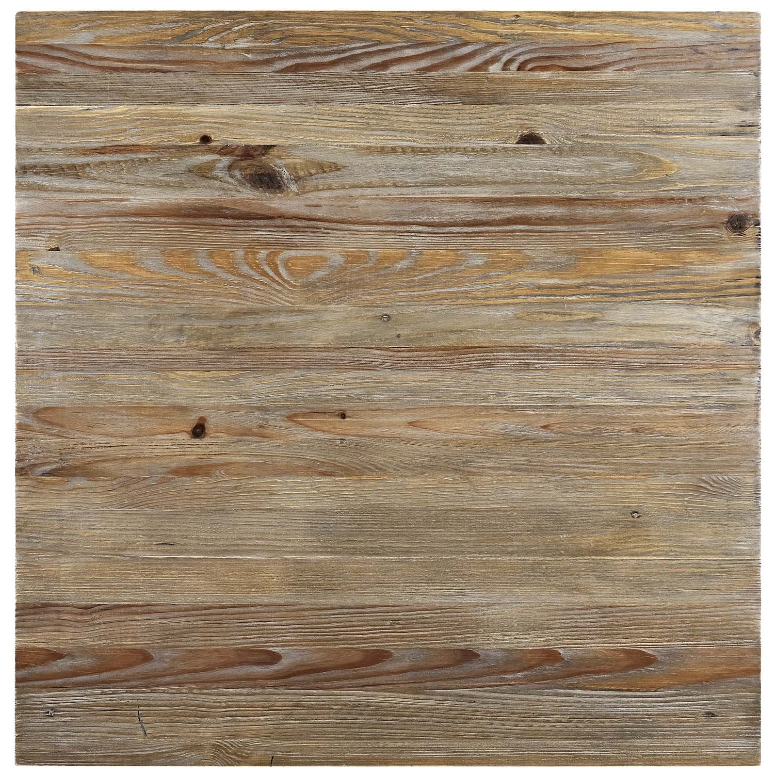 Modway Attune 32&quot; Coffee Table With Pine Wood Top In Brown