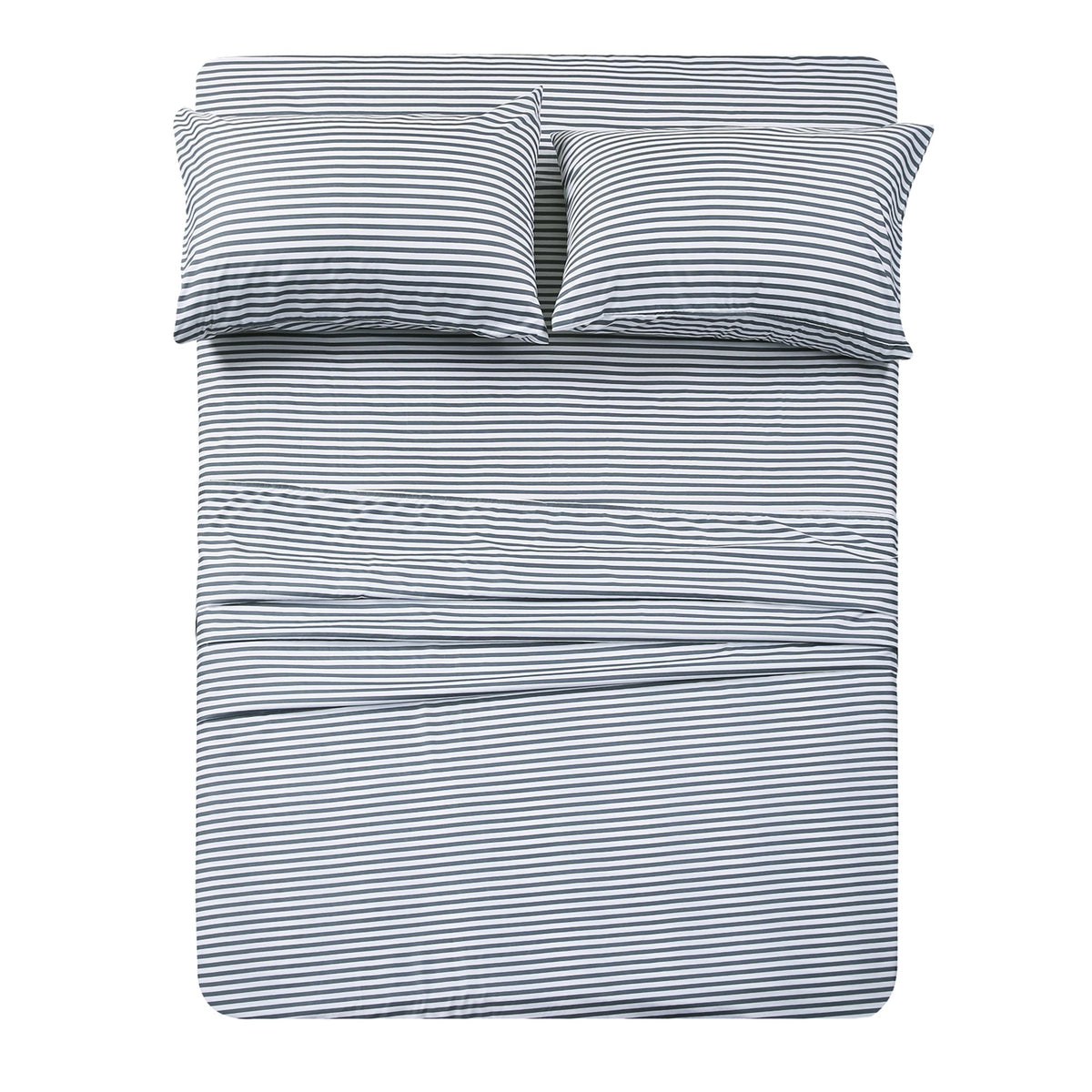 Twin Xl Sheets Set 4 Piece - Luxury 1800 Bedding Sheets & Pillowcases - 1 Flat Sheet,1 Fitted Sheet And 2 Pillow Cases - Extra S