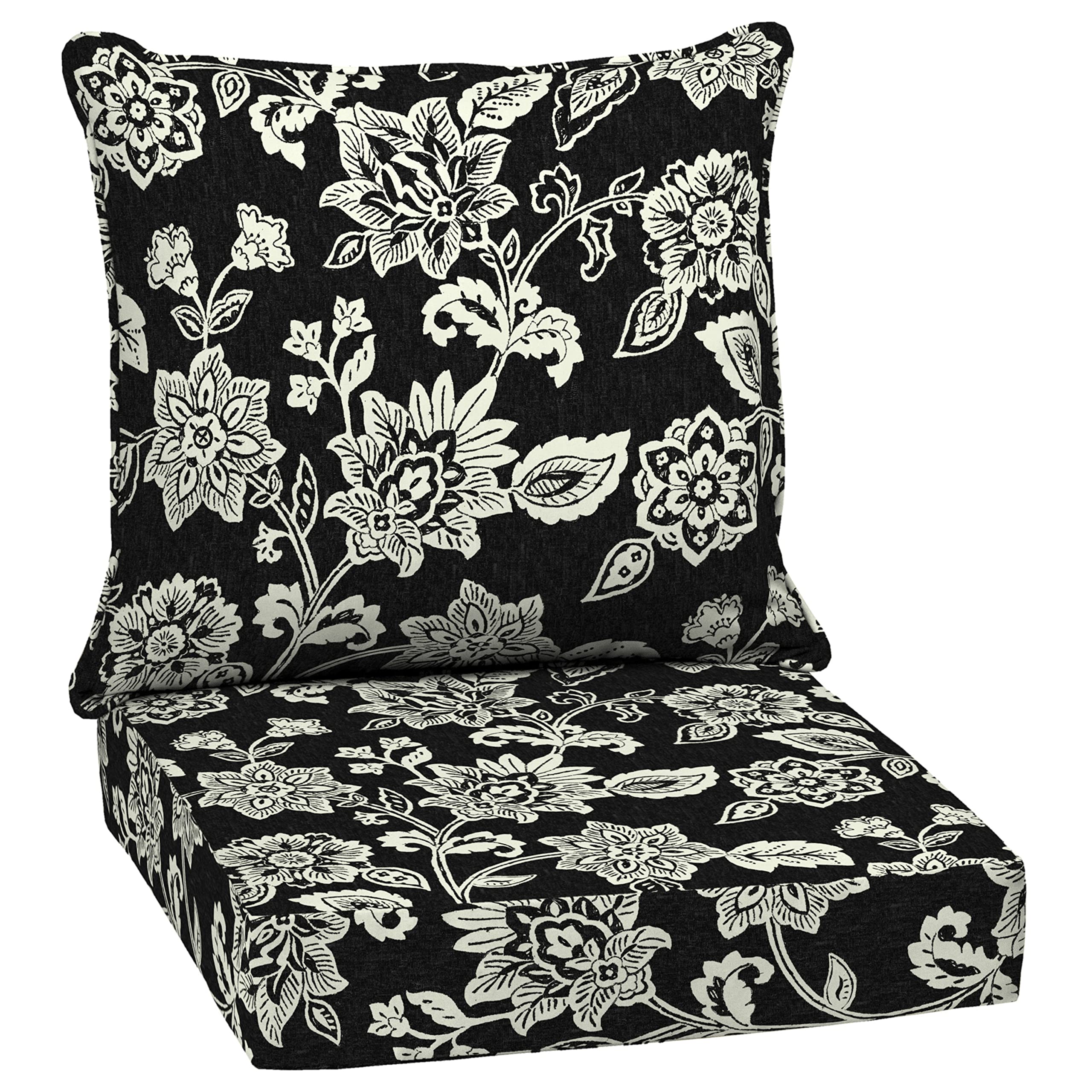 Arden Selections Outdoor Deep Seat Set, 24 X 24, Rain-Proof, Fade Resistant, Deep Seat Bottom And Back Cushion 24 X 24, Ashland