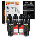 Custom Shop U-Pol Raptor Black Urethane Spray-On Truck Bed Liner 6 Quart Kit And Custom Coat Spray Gun With Regulator