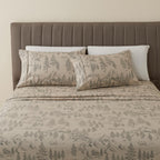 Great Bay Home 4-Piece Full Microfiber Sheet Set Lodge-Printed, Ultra-Soft, Wrinkle & Fade-Resistant Patterns Drawn From Nature All-Season Bedding Sheets & Pillowcases (Full, Bear Mountain)