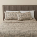 Great Bay Home 3-Piece Twin Microfiber Sheet Set Lodge-Printed, Ultra-Soft, Wrinkle & Fade-Resistant Patterns Drawn From Nature All-Season Bedding Sheets & Pillowcases (Twin, Bear Mountain)