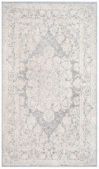 SAFAVIEH Reflection Collection Accent Rug - 2'3'' x 4', Light Grey & Cream, Vintage Distressed Design, Non-Shedding & Easy Care,