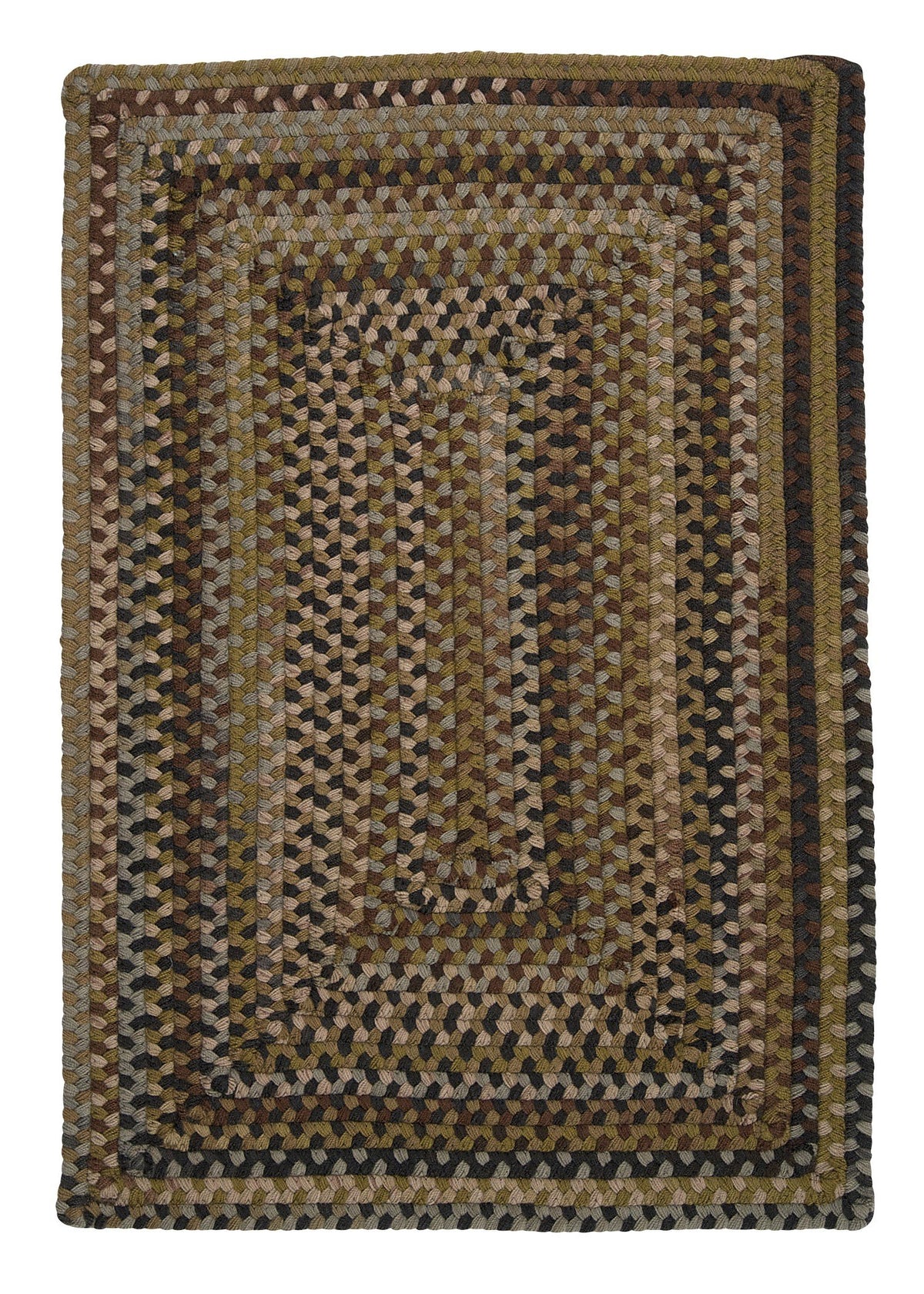 Ridgevale Braided Rug, 2 By 6-Feet, Grecian Green