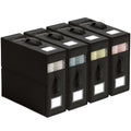 Ornavo Home Linen Bed Sheet Organizer Bins 4 Pack, With Handles, Black