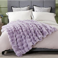 Dreamnine Decorative Soft Fuzzy Faux Fur Throw Blanket For Couch Sofa 50' X 60', Reversible Plush Microfiber Thick Warm Fluffy