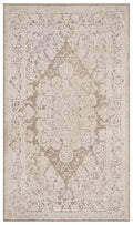 SAFAVIEH Reflection Collection Accent Rug - 2'3'' x 4', Beige & Cream, Vintage Distressed Design, Non-Shedding & Easy Care, Idea