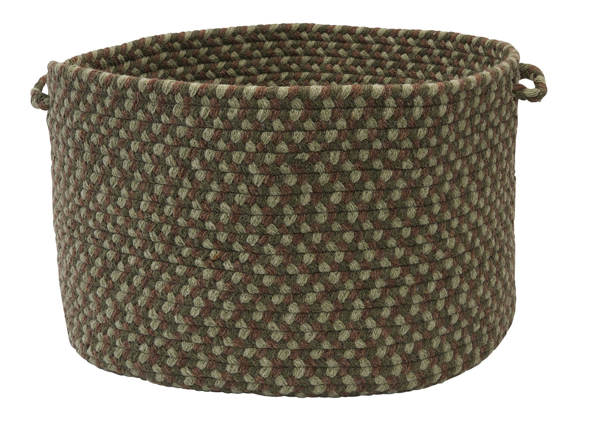 Colonial Mills Boston Common Utility Basket, 18 By 12-Inch, Moss Green