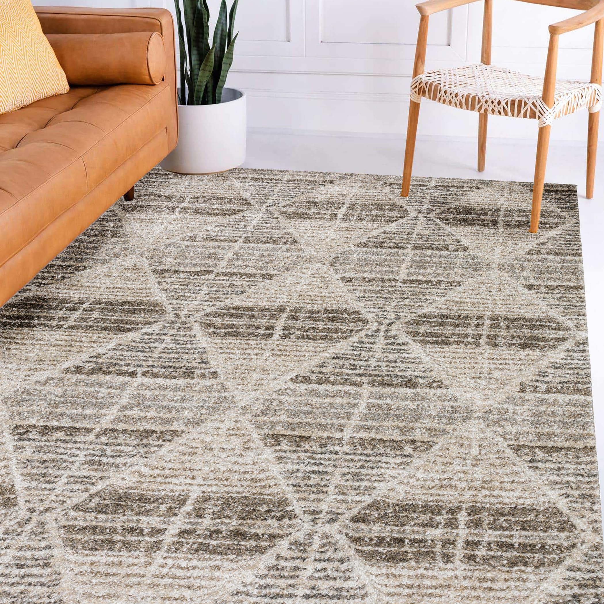 Dalyn Rug Carmona Co8 Driftwood 3'1' X 5' Rectangle Soft Area Rug, Easy Clean, Non Shedding, Bedroom, Entry, Living Room, Dinin