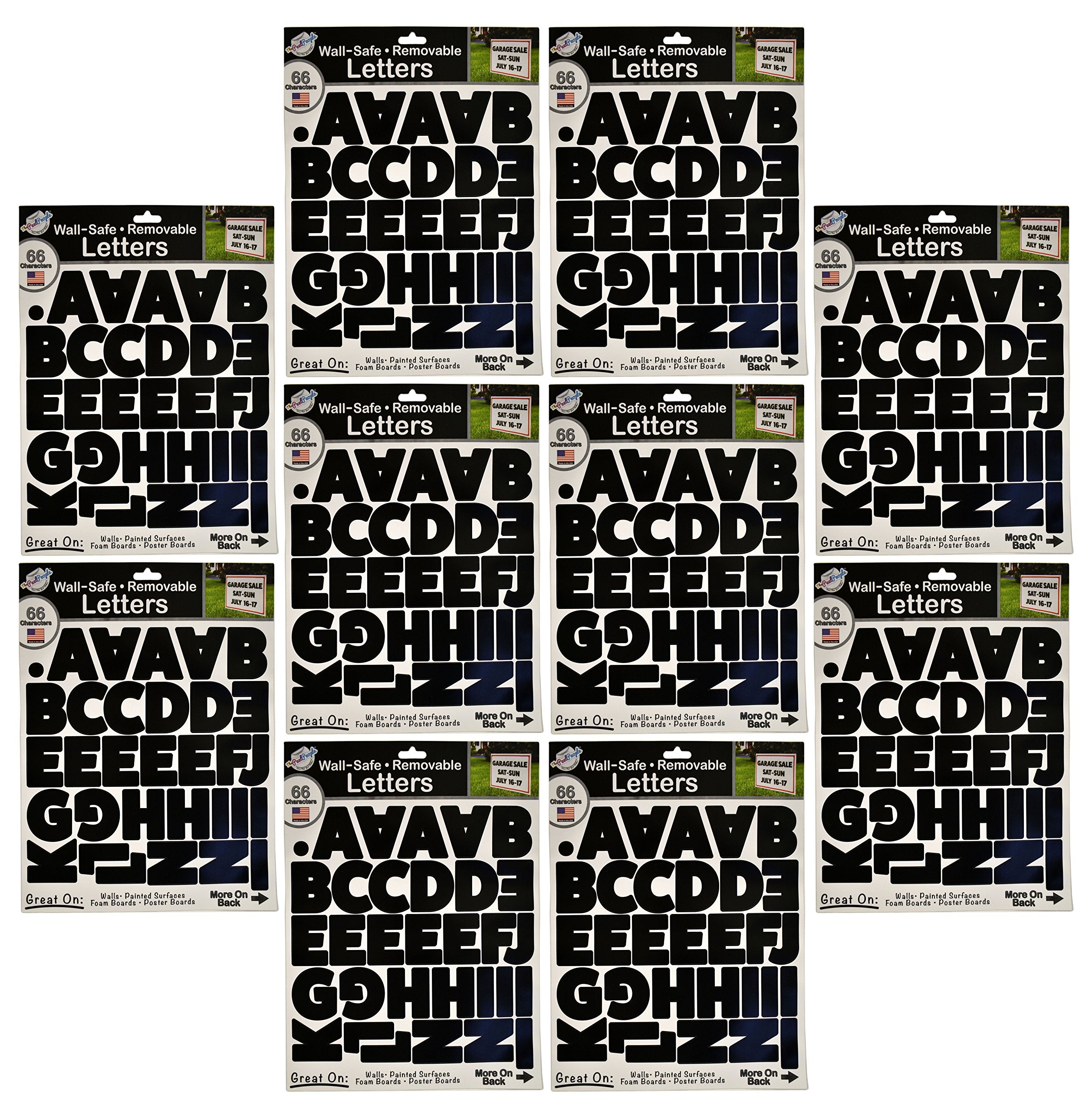 Set Of 660 Large Alphabet Numbers And Letters Stickers Perfect For Businesses, Walls, Painted Surfaces, Foam Boards, Poster Boar