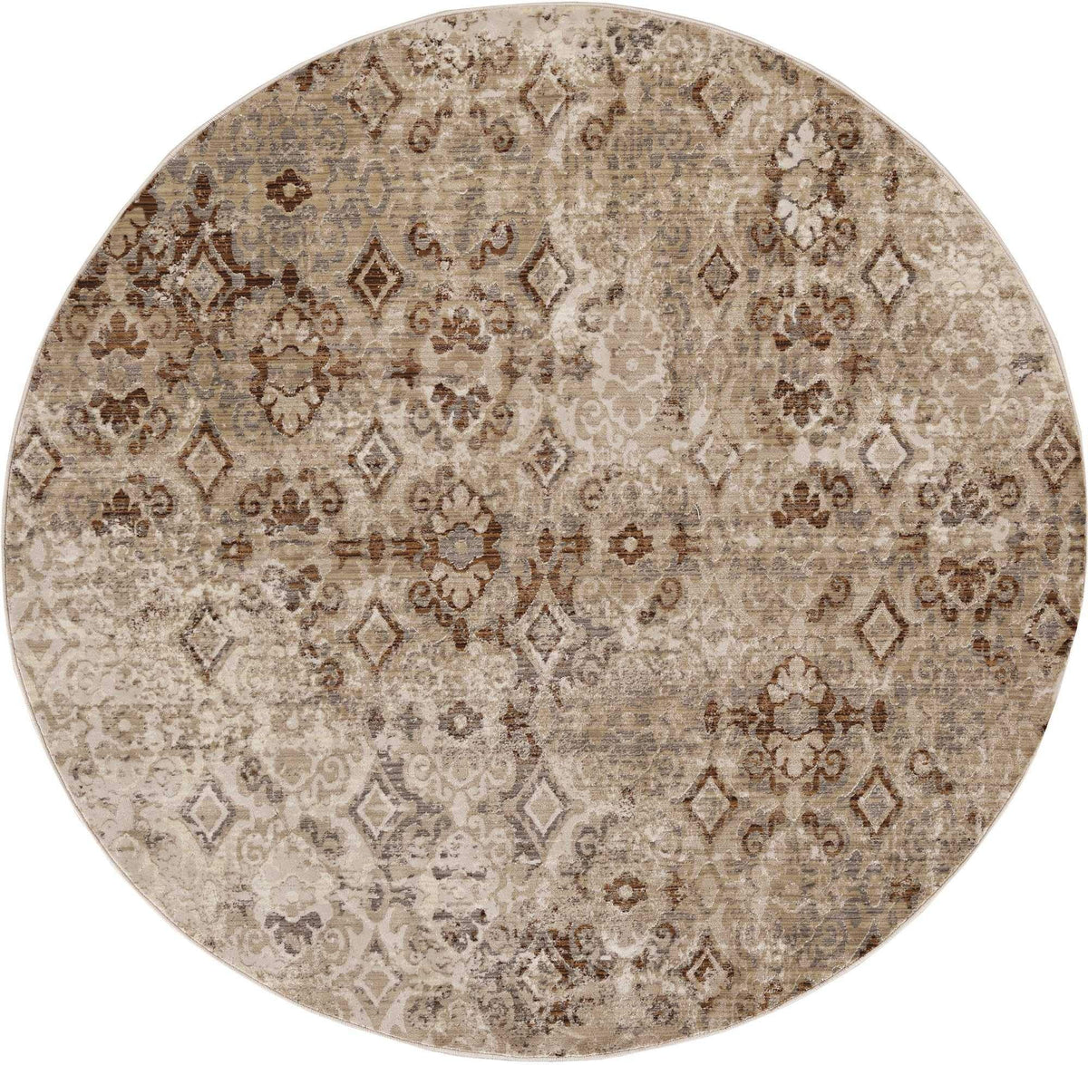 HomeRoots Decor 79' X 79' X 0.'5' Sand Polypropylene Rug