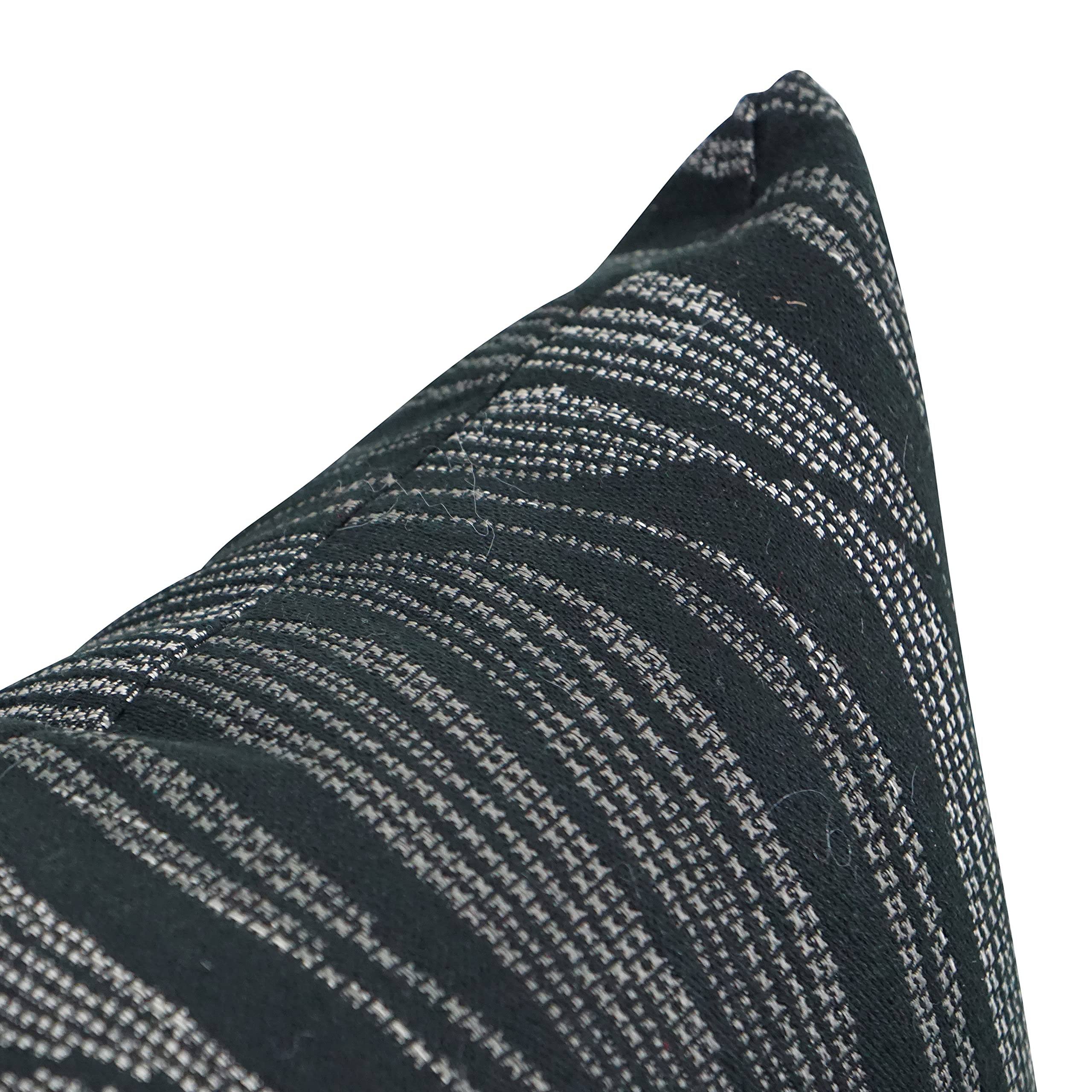 Blazing Needles Square Polyester Jacquard Throw Pillows, 17&quot;, Clove Onyx 2 Count