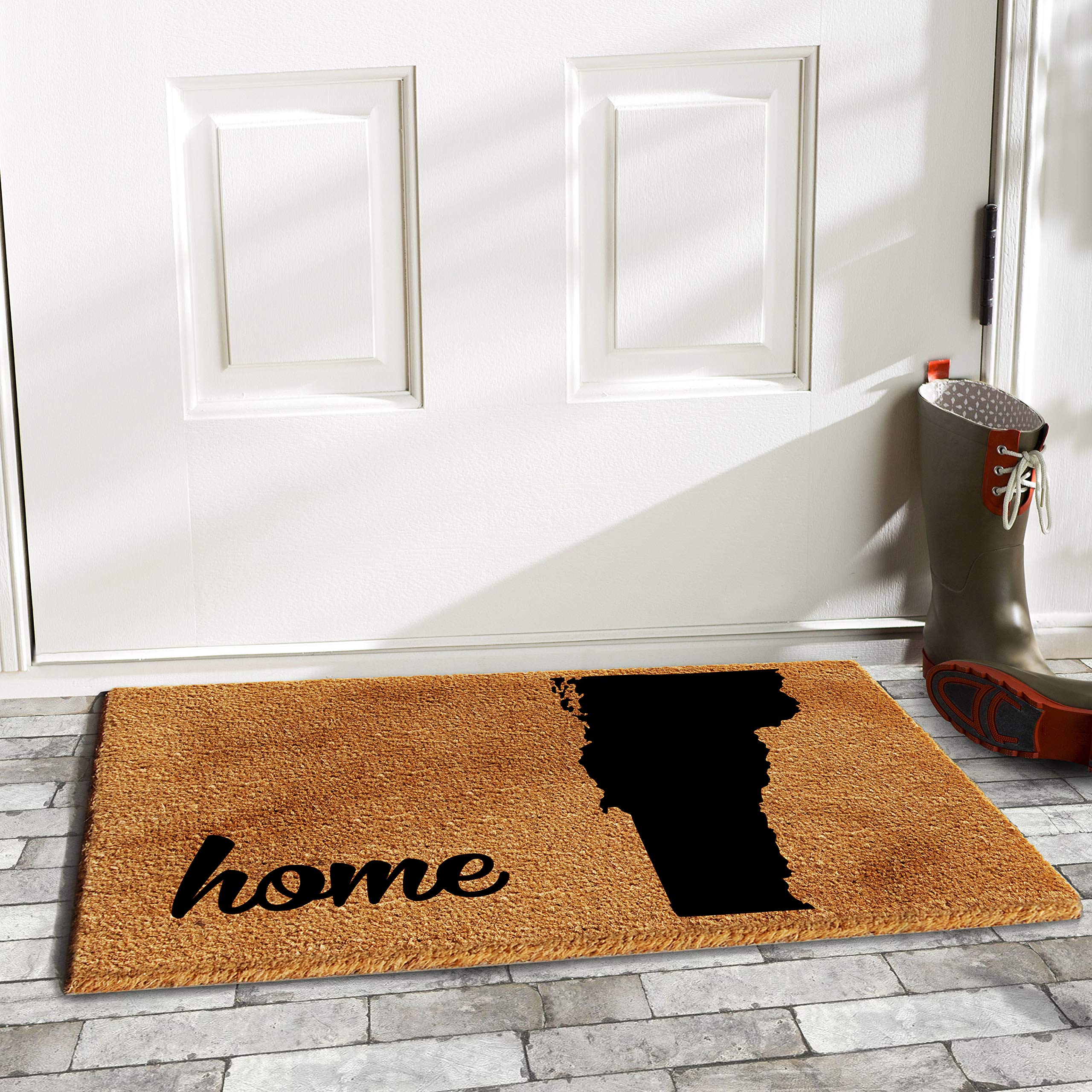 Calloway Mills 105441830 Vermont Doormat, 18' X 30', Natural/Black