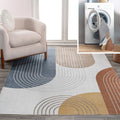 JONATHAN Y WSH312A-4 Arches Contemporary Minimalist Machine-Washable Area Rug, Bohemian, Modern, Geometric, Glam, Transitional f