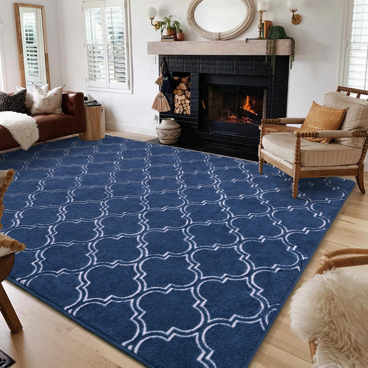 Homore Shag Area Rug For Living Room, 6X9 Memory Foam Rugs For Boys Bedroom, Fluffy Modern Indoor Area Rug And Carpets For Child