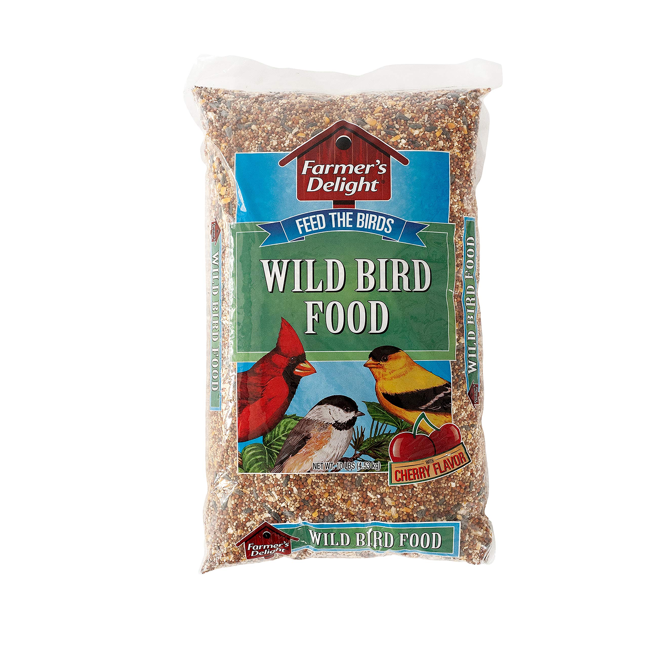 Wagner'S 53002 Farmer'S Delight Wild Bird Food With Cherry Flavor, 10-Pound Bag