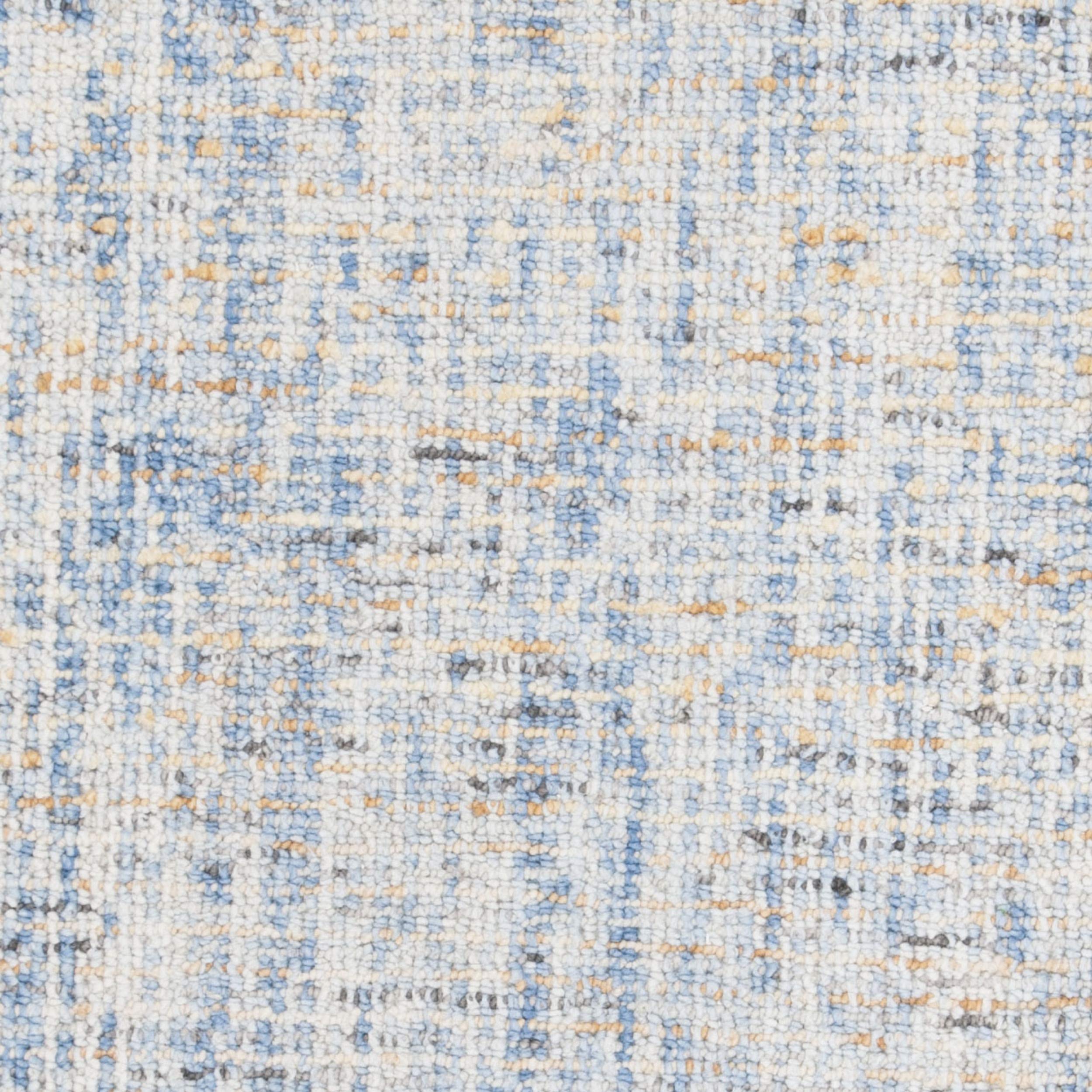 Safavieh Abstract Collection 6' Round Dark Blue / Rust Abt468C Handmade Premium Wool Area Rug