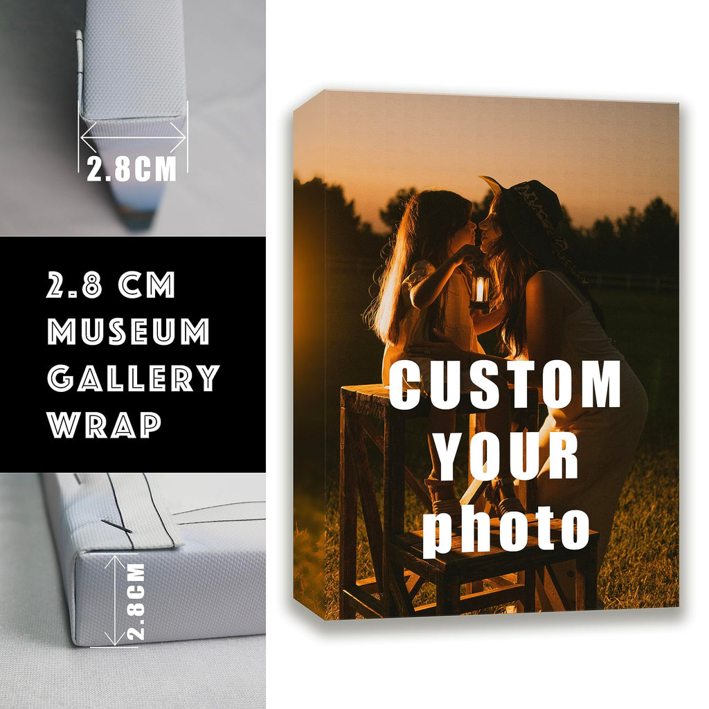 Personalized Custom Canvas Prints (Framed Canvas, 12'' X 12'') - Custom Canvas Print With Your Photo - Perfect For Home Decor, G