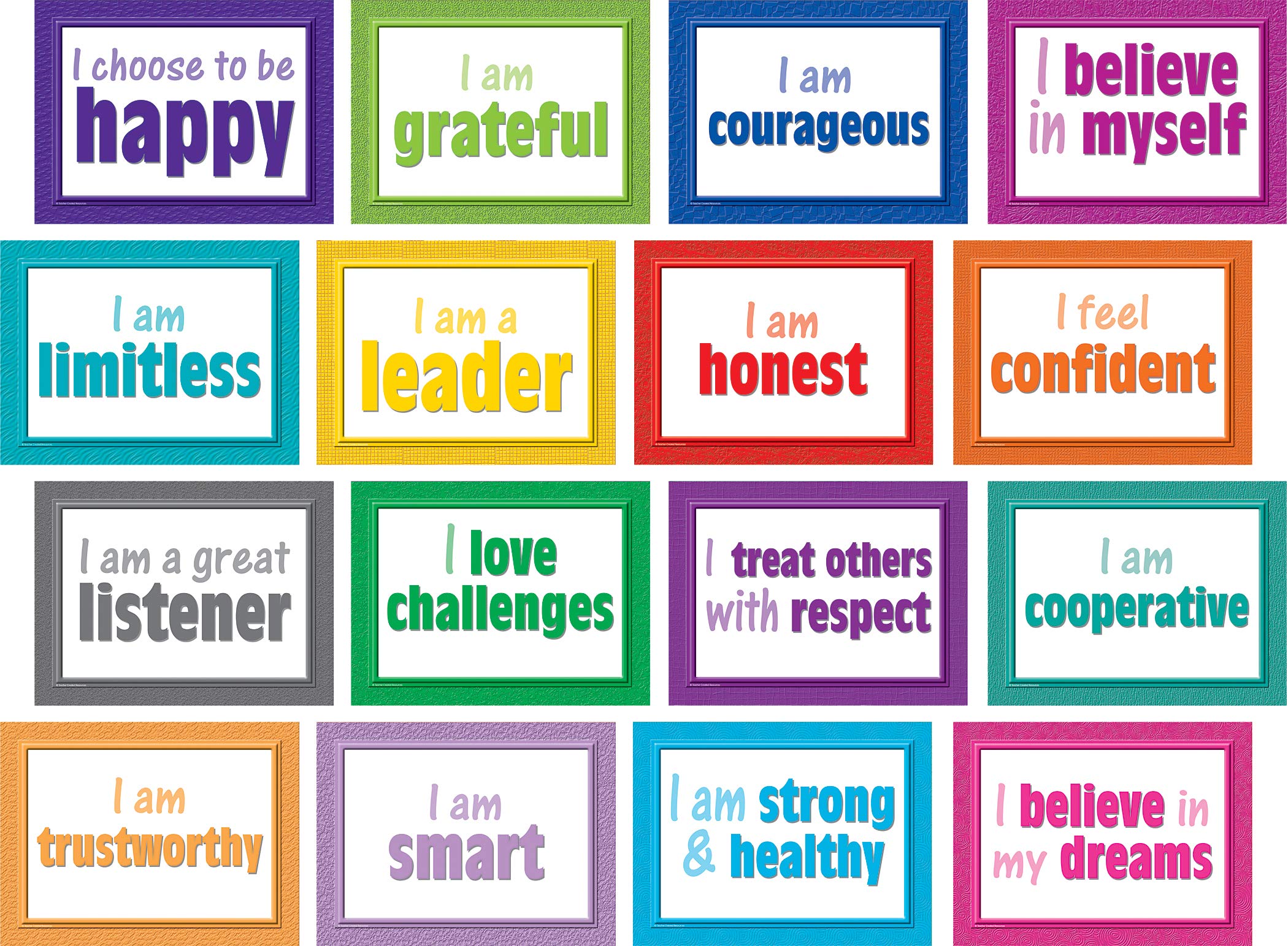 Teacher Created Resources 5099 Positive Posters Bulletin Board,9 In X 12 In