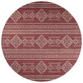Sedona Sn14 Red Transitional Rug Round 4' X 4'