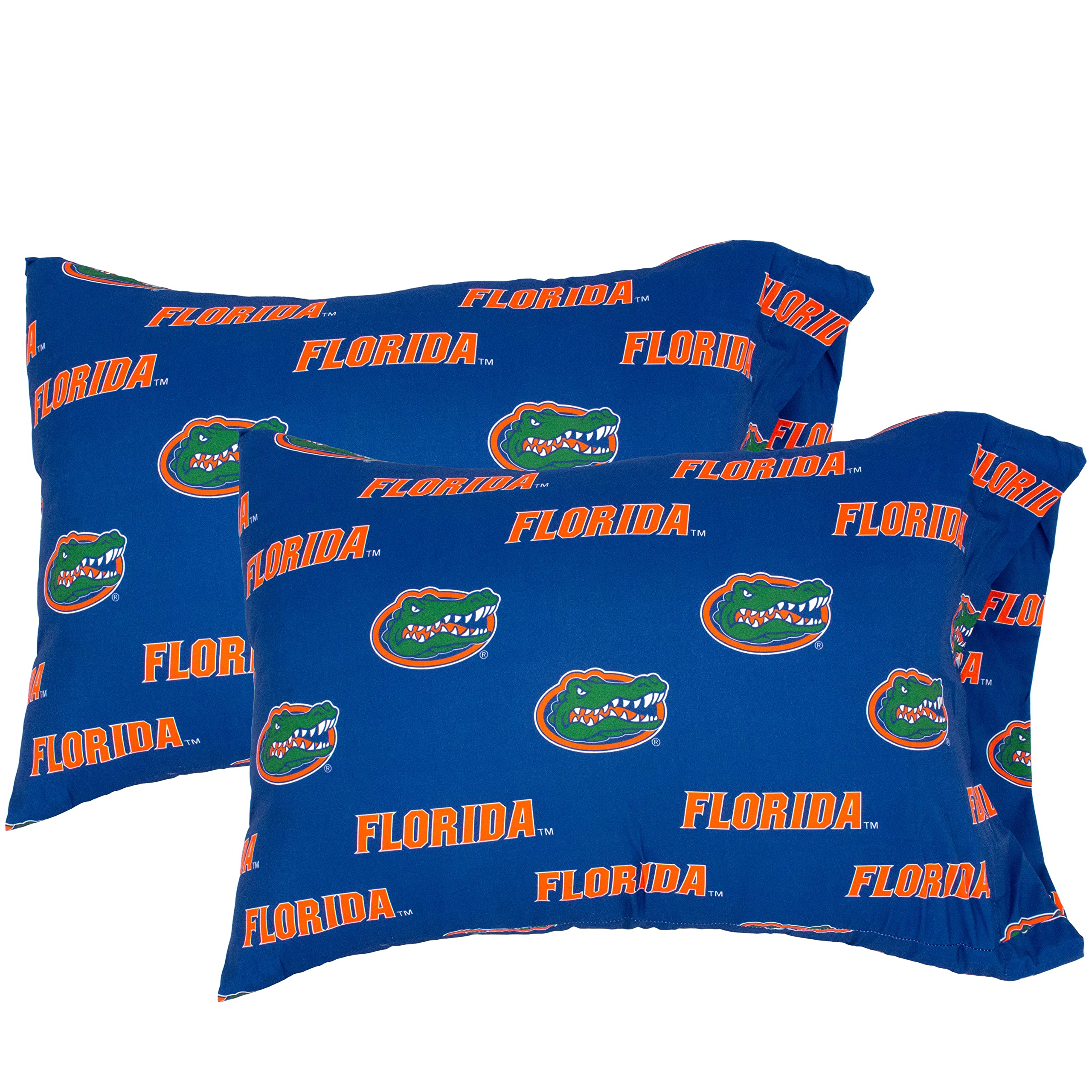 College Covers Everything Comfy Florida Gators Pillowcase Pair, King, 20' X 40', Includes 2 King Pillowcases