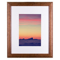 Craig Frames Wiltshire 236, Simple Brown Hardwood Picture Frame with Single White Mat - Displays a 20 x 30 Inch Print with the M
