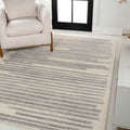 JONATHAN Y MOH207C-4 Khalil Modern Berber Stripe Area Rug, Contemporary, Bohemian, Scandinavian, Minimalistic, Rustic for Living