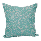 Blazing Needles Square Polyester Jacquard Throw Pillows, 17", Florian Seagla 4 Count