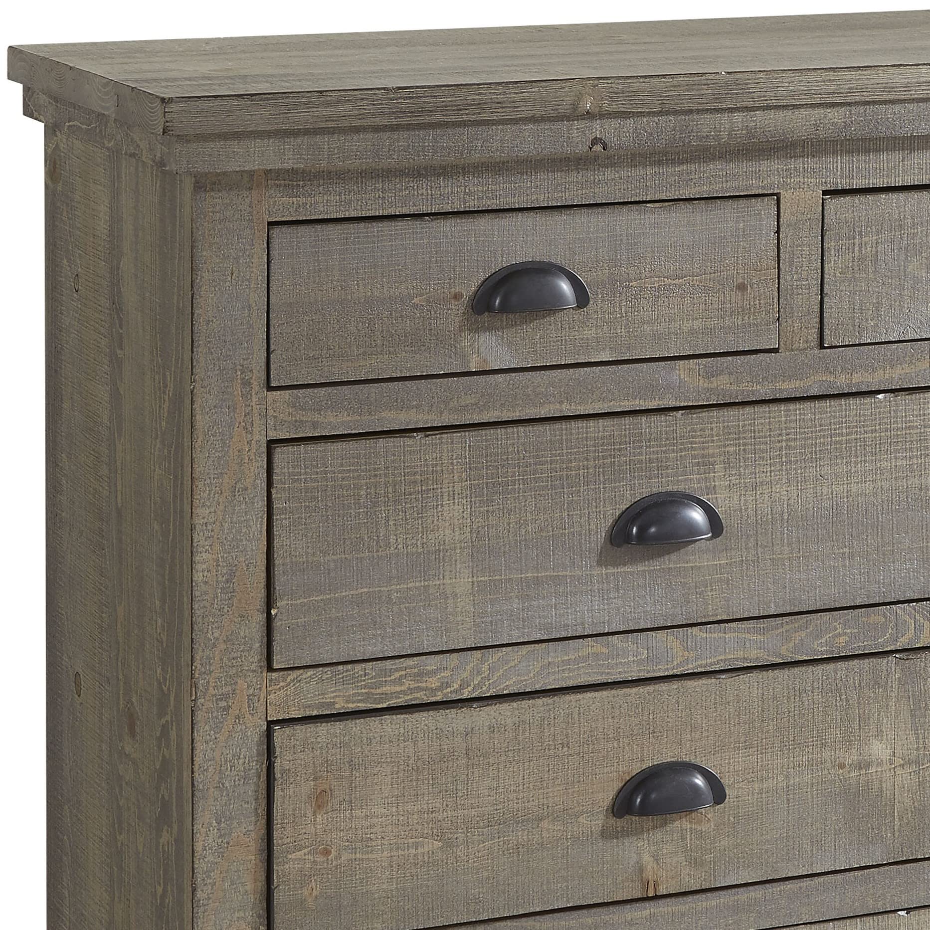 Progressive Furniture Willow Drawer Dresser, Weathered Gray
