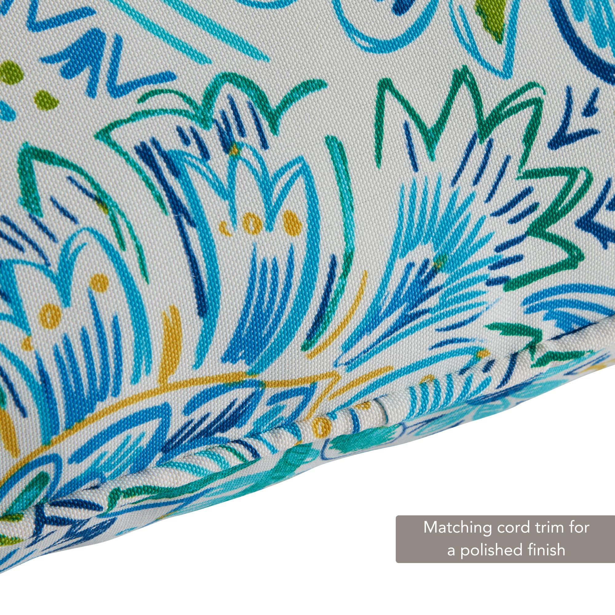Greendale Home Fashions 2-Piece Outdoor Deep Seat Cushion Set, Paisley