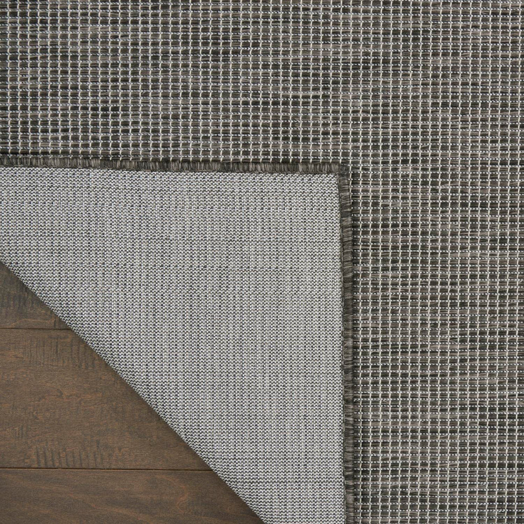 Nourison Positano Indoor/Outdoor Charcoal 3' X 5' Area Rug, Easy Cleaning, Non Shedding, Bed Room, Living Room, Dining Room, Backyard, Deck, Patio (3X5)