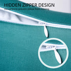 Cotton Pillow Protectors/Cover King Size With Zipper 2 Pack Teal Blue Pillow Cases Cooling & Breathable Bed Pillow Protectors Set Of 2 Pillow Cases Cover (20' X 40')