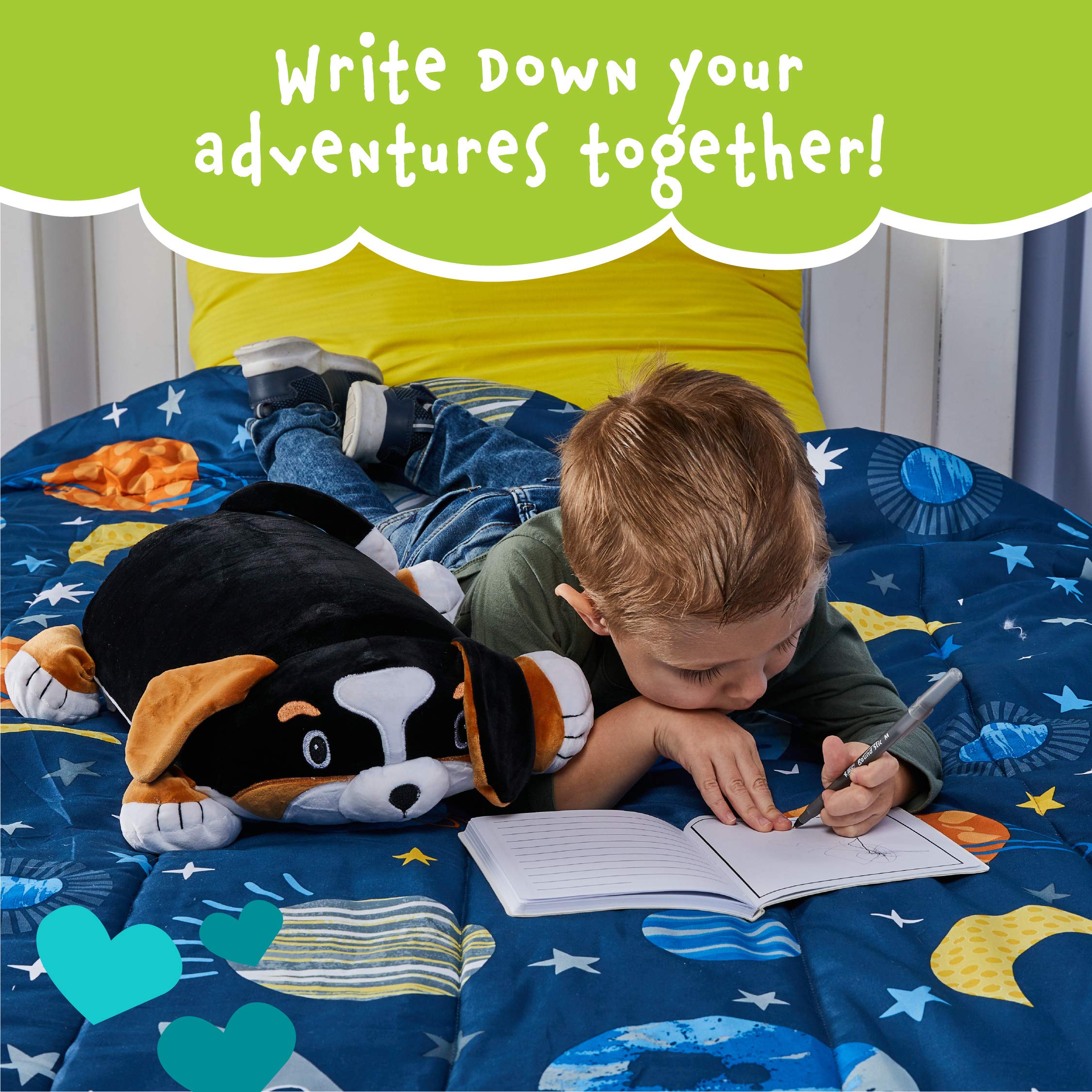 Memory Mates Bernie The Bernese Dog Memory Foam Pillow Plush,15    Stuffed Animal