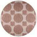 Sedona Sn13 Brown Contemporary Rug Round 4' X 4'