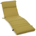 Blazing Needles Outdoor Spun Poly 24-Inch by 72-Inch by 3-1/2-Inch All Weather UV Resistant Zippered Chaise Lounge Cushion, Avoc