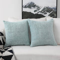 Home Brilliant Large Throw Pillow Covers Set Of 2 Chenille Velvet Decorative Pillow Covers For Patio Fall Decorations, 66X66Cm (