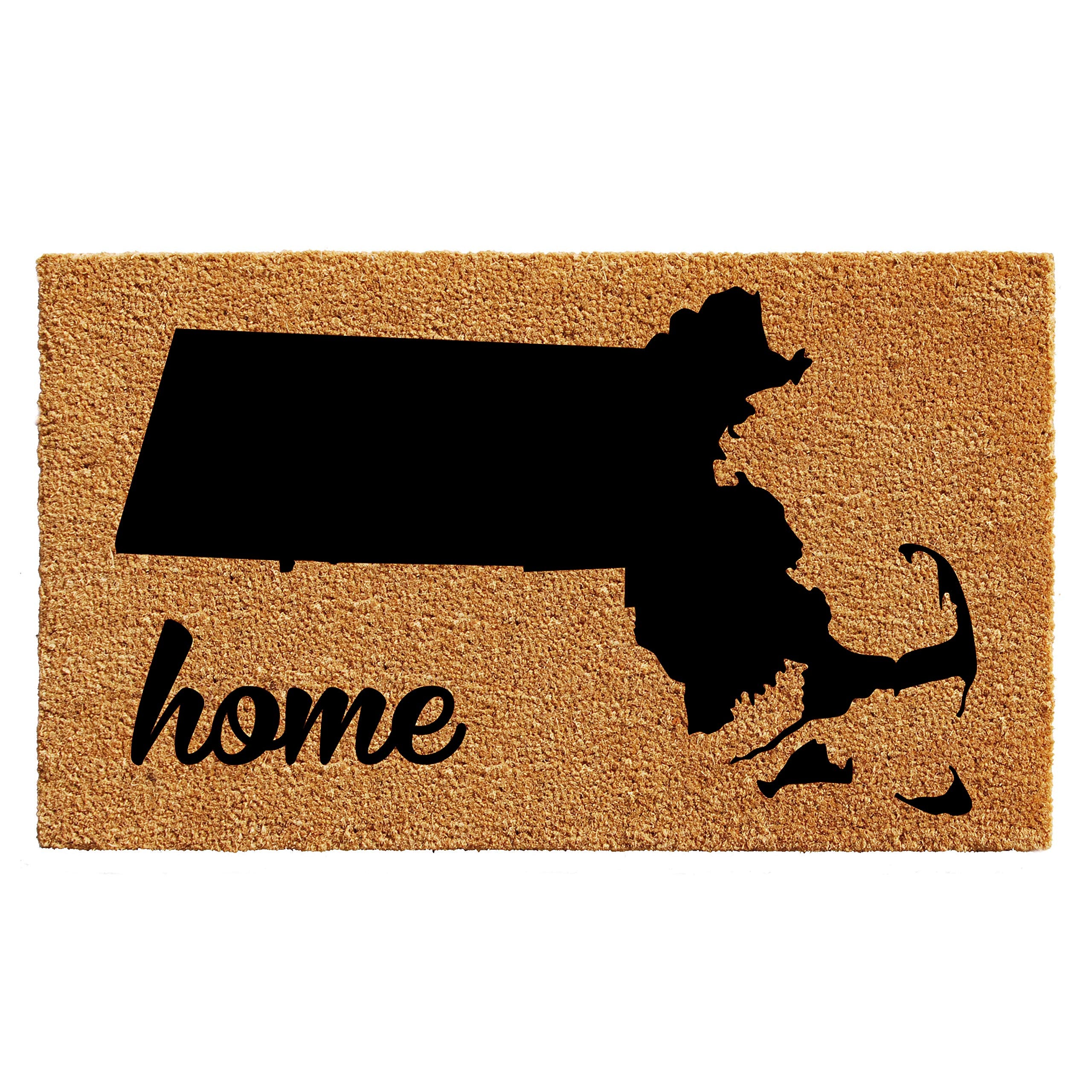 Calloway Mills 105271830 Massachusetts Doormat, 18' X 30', Natural/Black