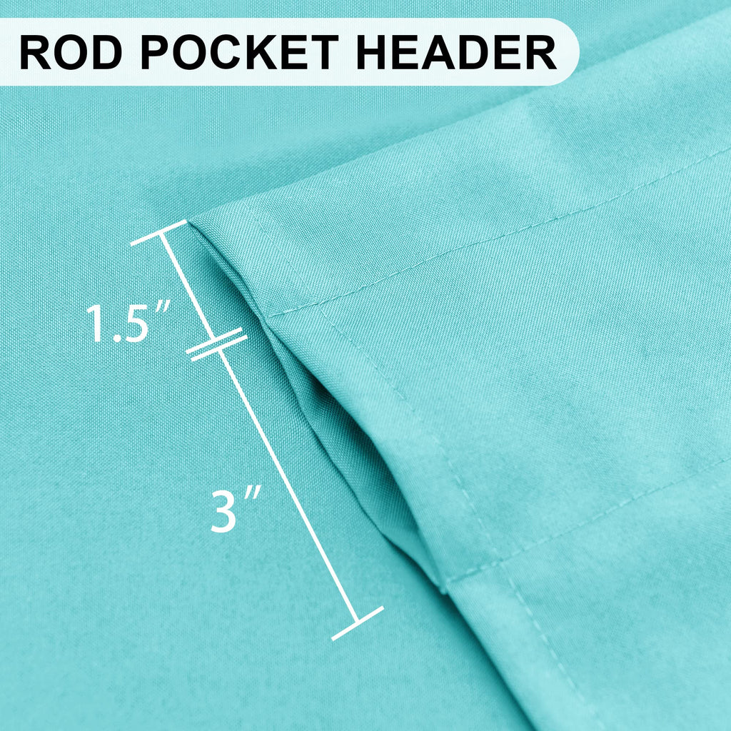 Dwcn Valance Curtains For Living Room, Kitchen Valance Solid Short Topper, Rod Pocket Basement Curtain For Window Treatment, 1 P