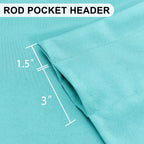 Dwcn Valance Curtains For Living Room, Kitchen Valance Solid Short Topper, Rod Pocket Basement Curtain For Window Treatment, 1 P