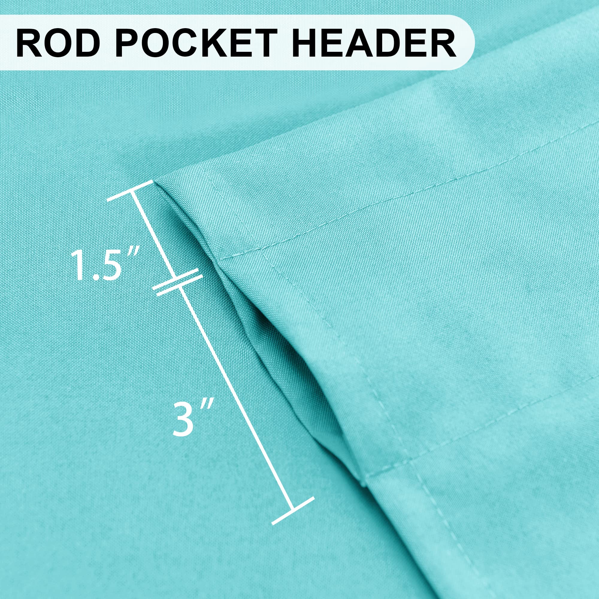Dwcn Valance Curtains For Living Room, Kitchen Valance Solid Short Topper, Rod Pocket Basement Curtain For Window Treatment, 1 P