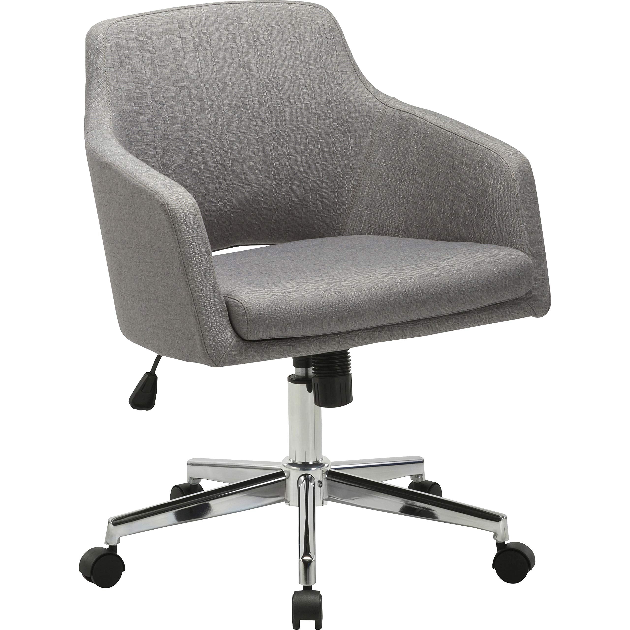 Lorell, Llr68570, Mid-Century Modern Low-Back Task Chair, 1 Each