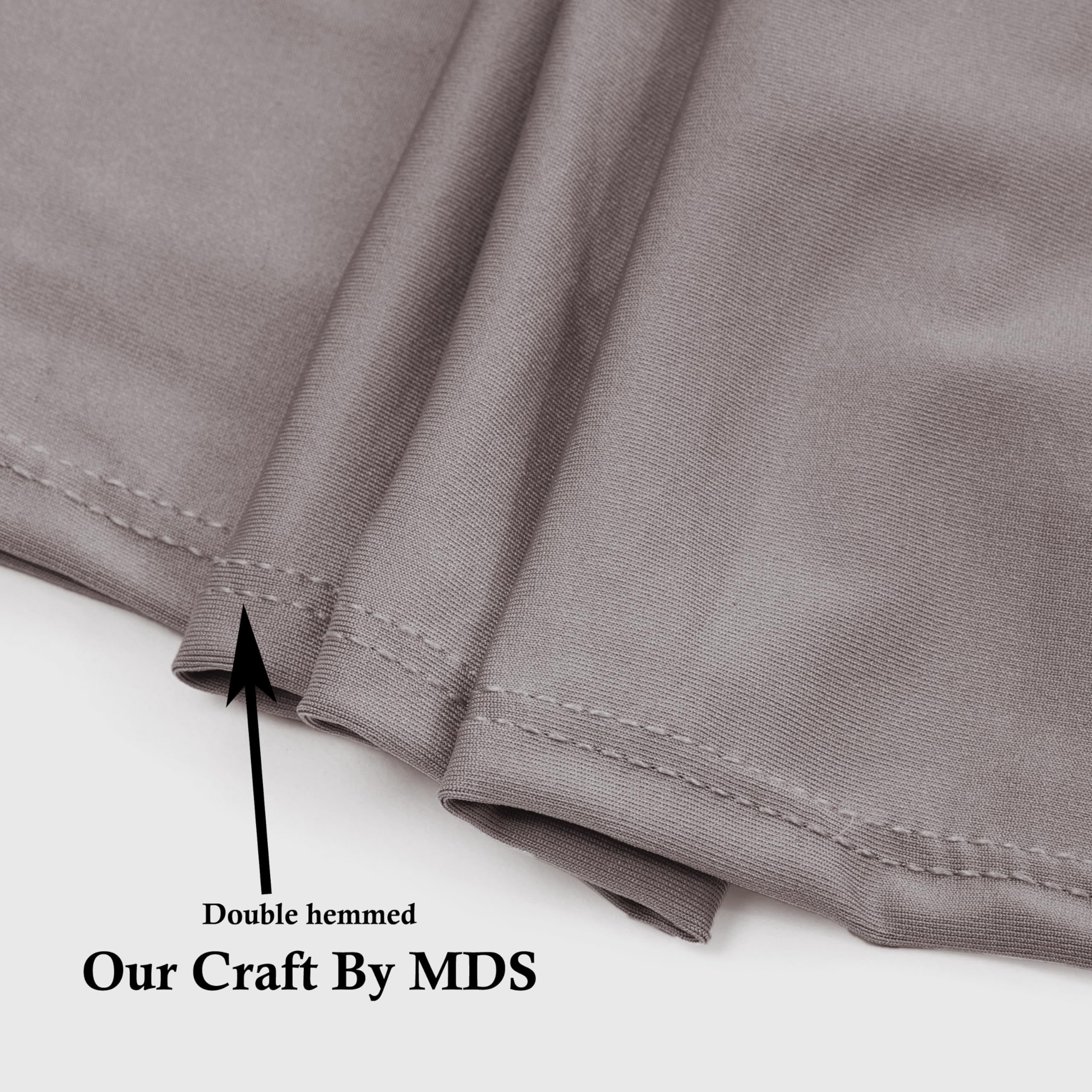 Mds Pack Of 50 Spandex Chair Sashes Bow Sash Elastic Chair Bands Ties With Buckle For Wedding And Events Decoration Spandex Slider Sashes Bow - Silver Gray