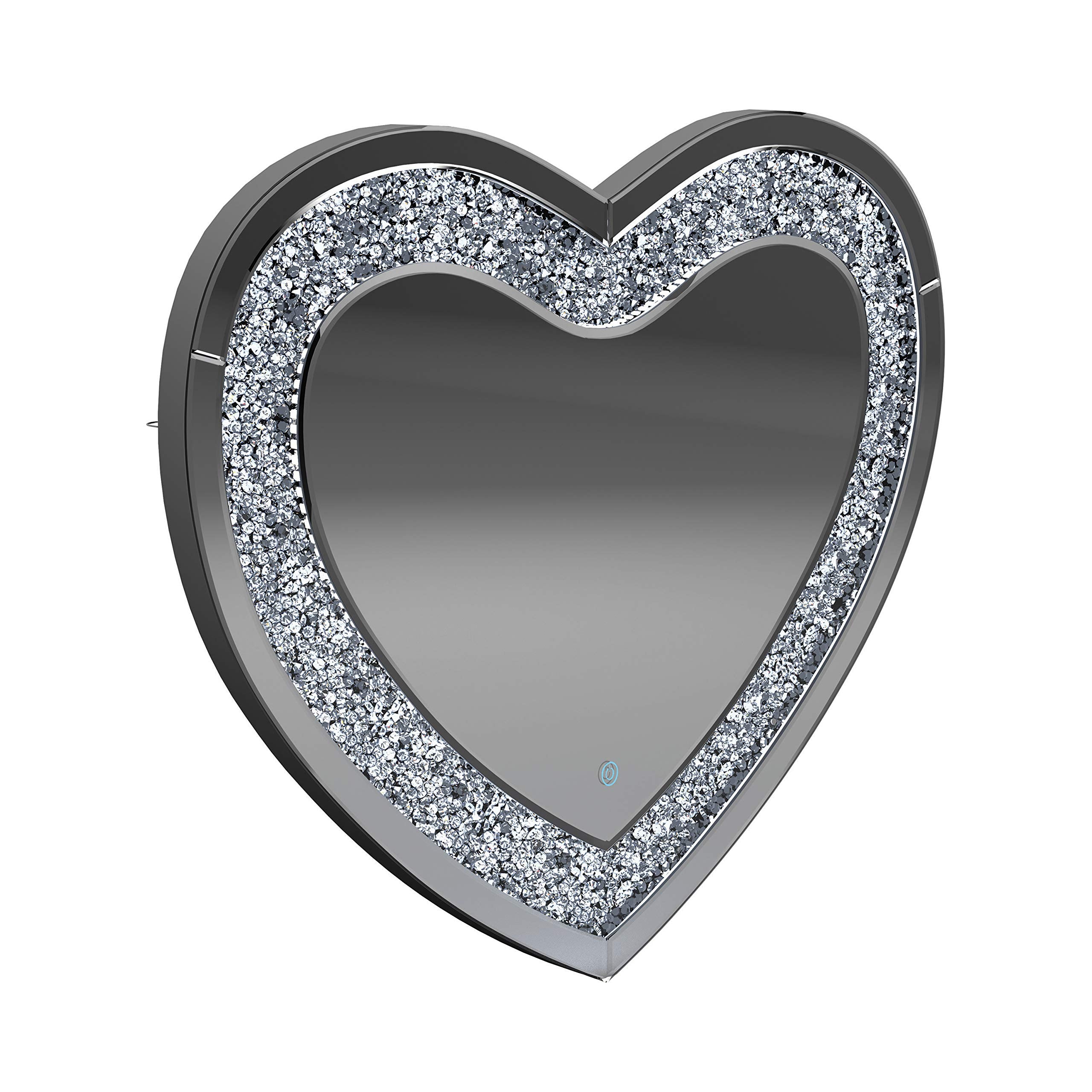 Coaster Home Furnishings Heart Shape Wall Mirror Silver
