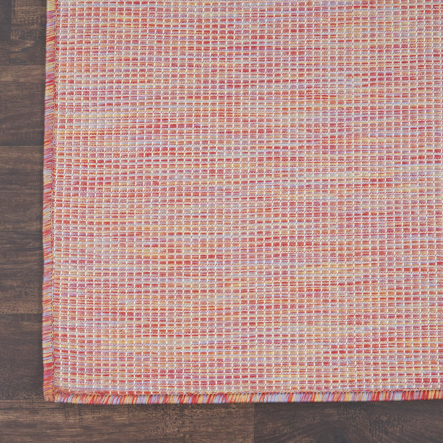 Nourison Positano Indoor/Outdoor Rainbow 2'2' X 12' Area Rug, Easy Cleaning, Non Shedding, Bed Room, Living Room, Dining Room, Backyard, Deck, Patio (2X12)