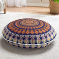 Codi Meditation Floor Pillows, Round Large Pillow Seating For Adults, Bohemian Mandala Circle Floor Cushion For Outdoor Fireplac