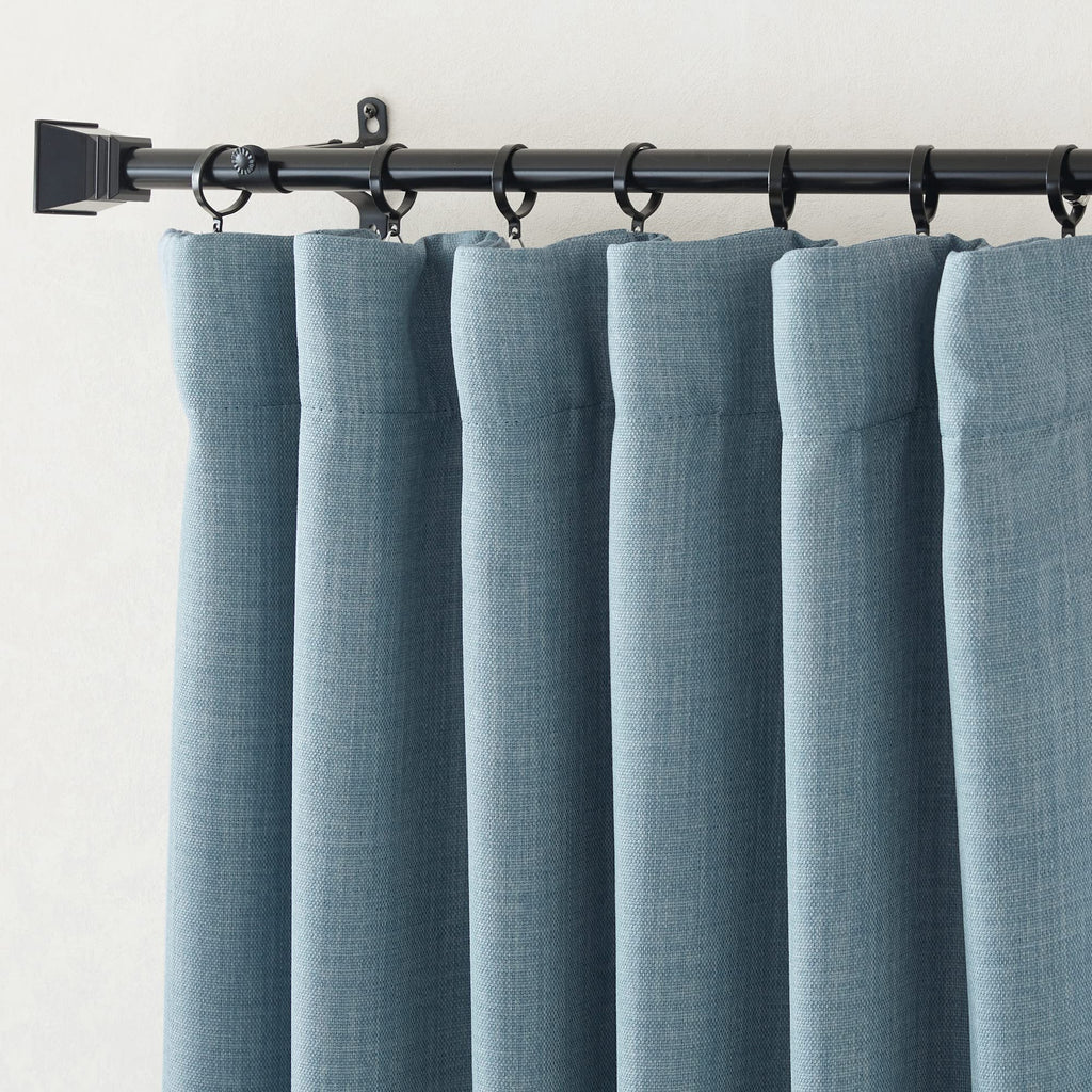Nicetown Bedroom Curtains 2 Panels Sets Faux Linen Textured, Pinch Pleated Room Darkening Heat Blocking Window Treatments Therma